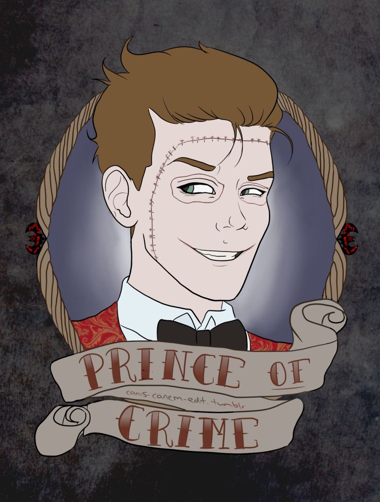 Jerome Valeska and Bruce Wayne Art