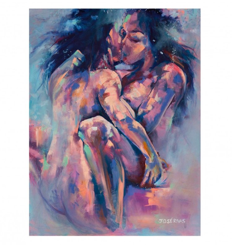 Erotic paintings with paints