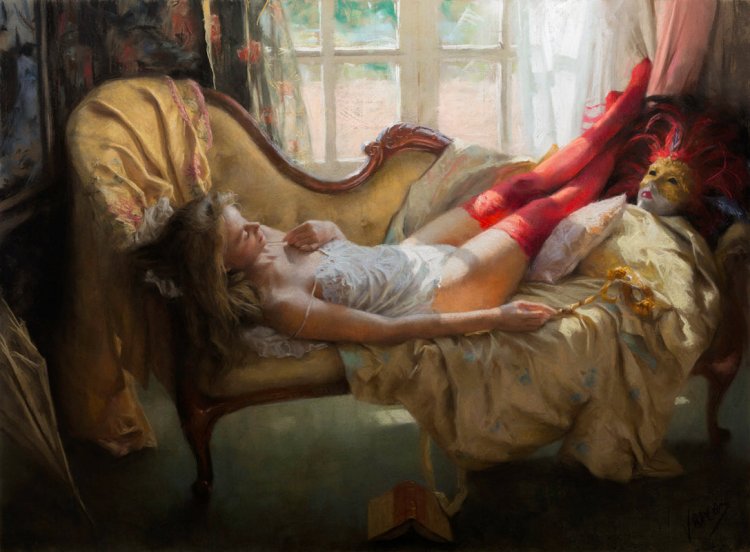 Vicente Romero redono painting