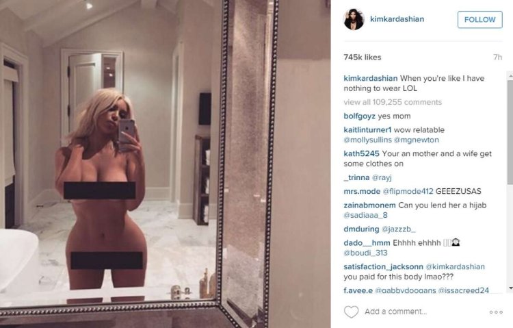 Kim Kardashian Selfie drain
