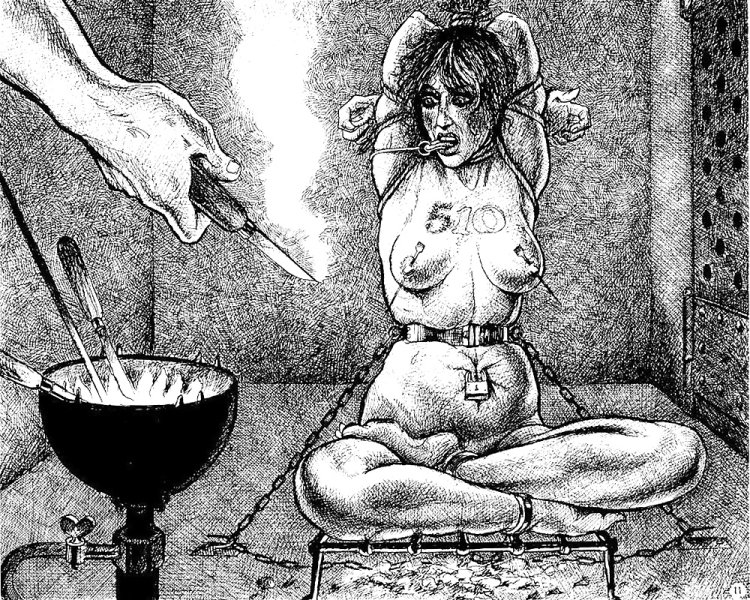 Torture of pregnant drawings