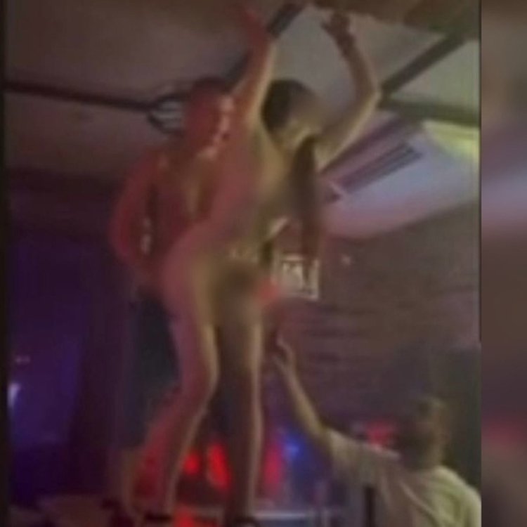 In Sevastopol in a night club on a bar