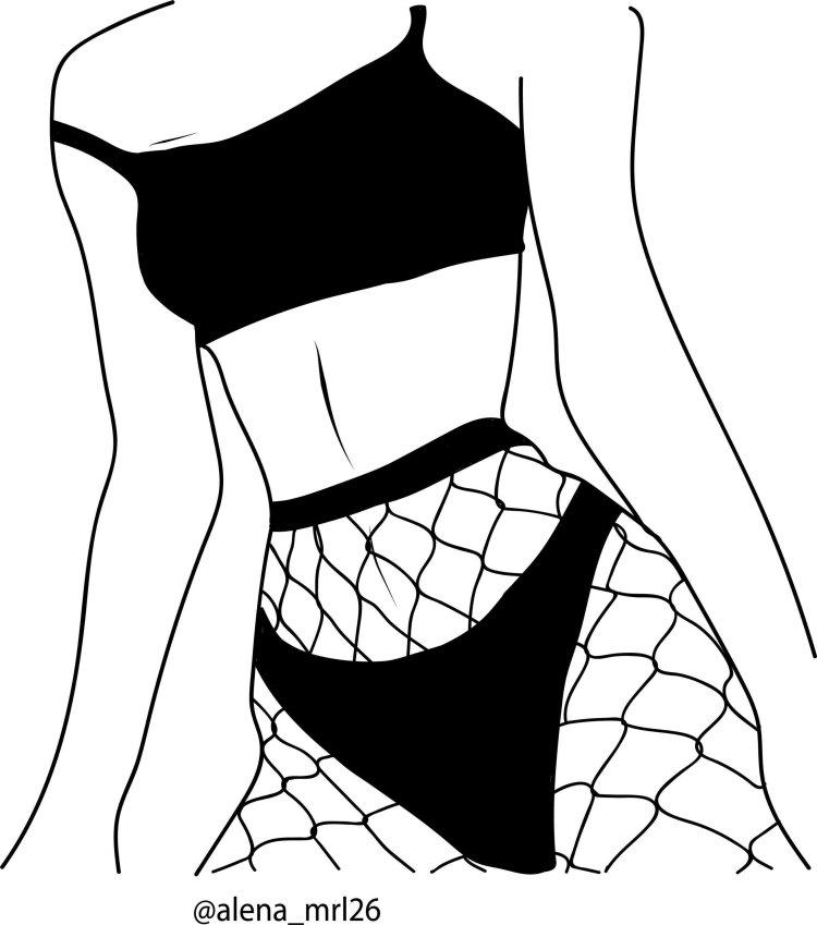 Drawings for sketching waist