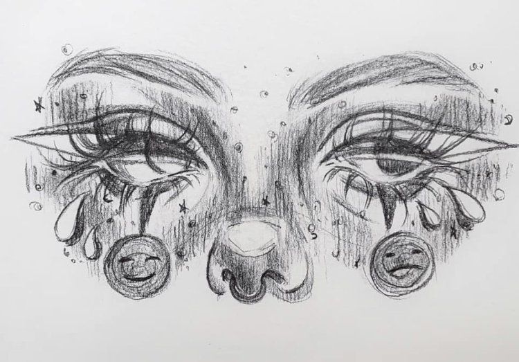 Sketches with a pencil for sketching