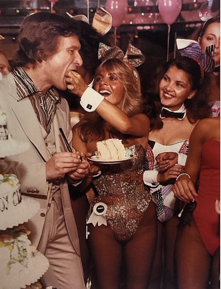 Playboy founder with girls