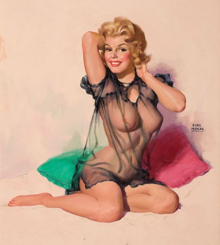 Drawn girls in the style of nude