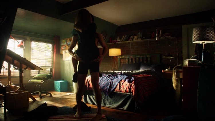 Alexa Vega in underwear in bed