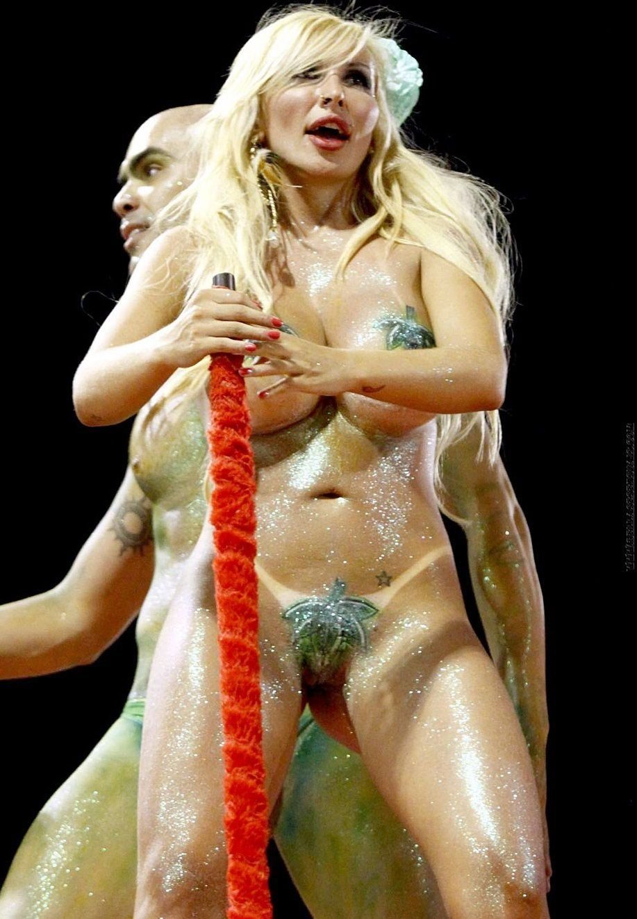 Brazilians on the carnival in Rio de Janeiro
