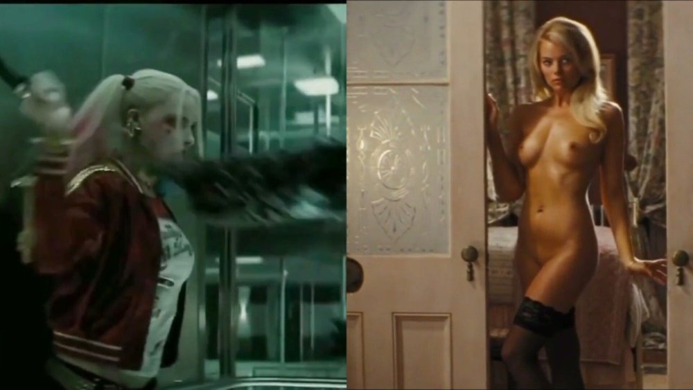 Naked actress Margot Robbie