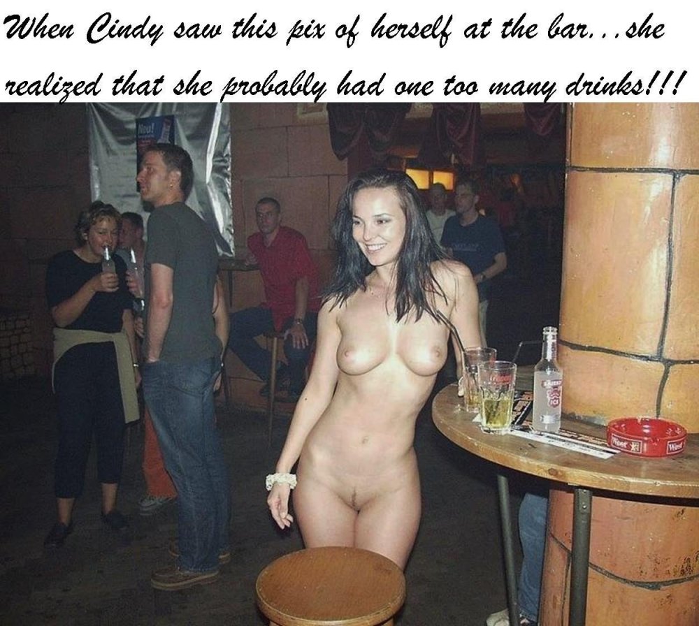 Drunk girls in the club undress