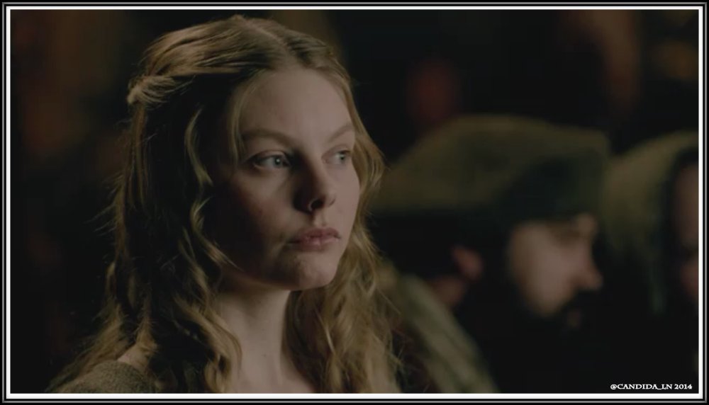 Nell Hudson in linen
