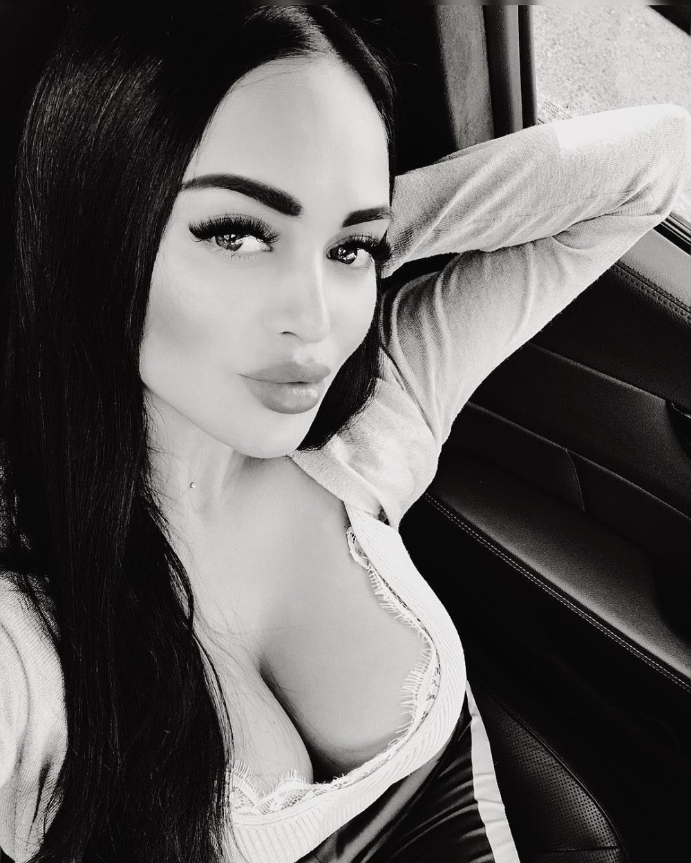 Kuzmina Nita in a dress