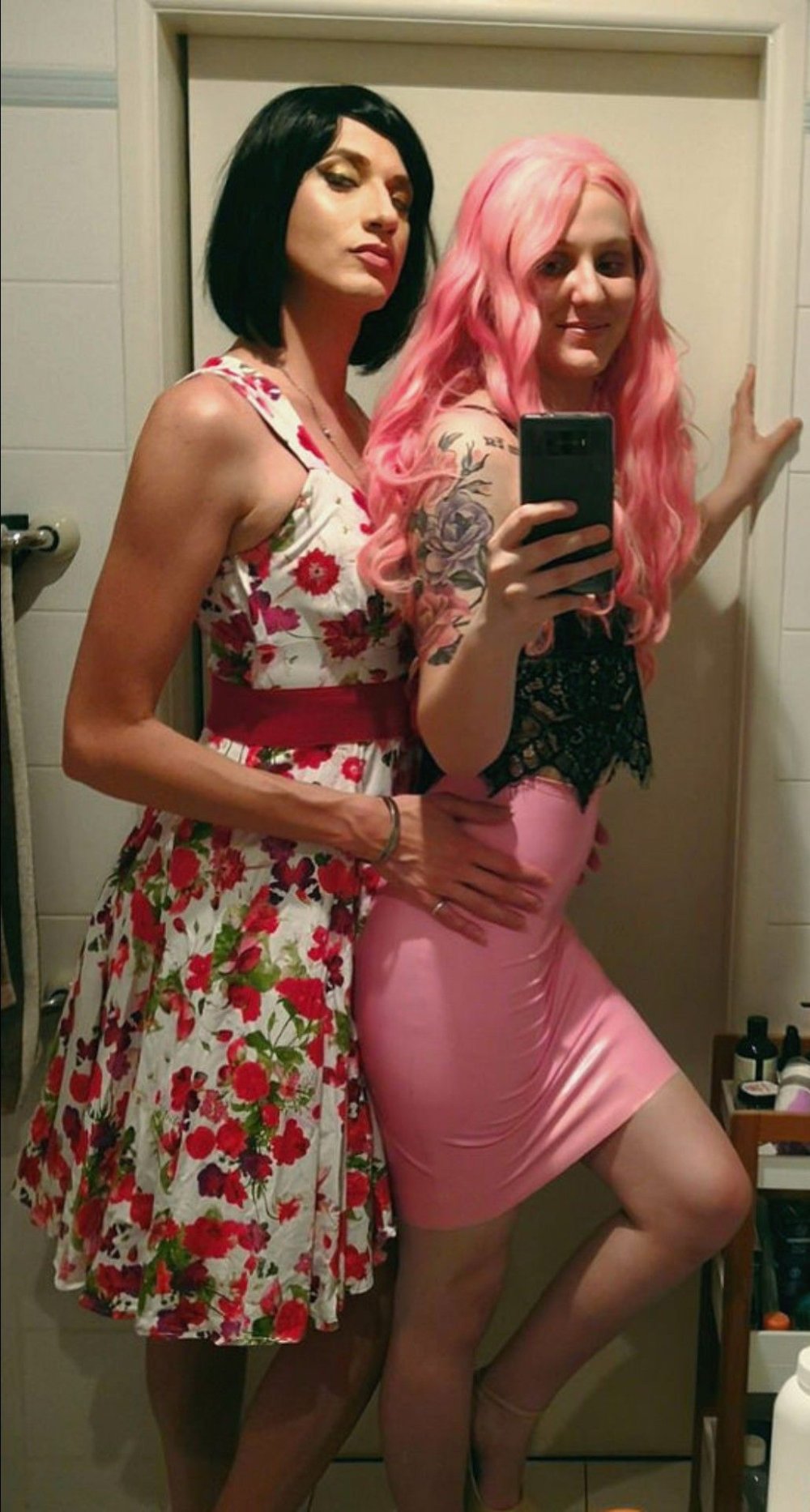 Ladies in stockings photo shoot