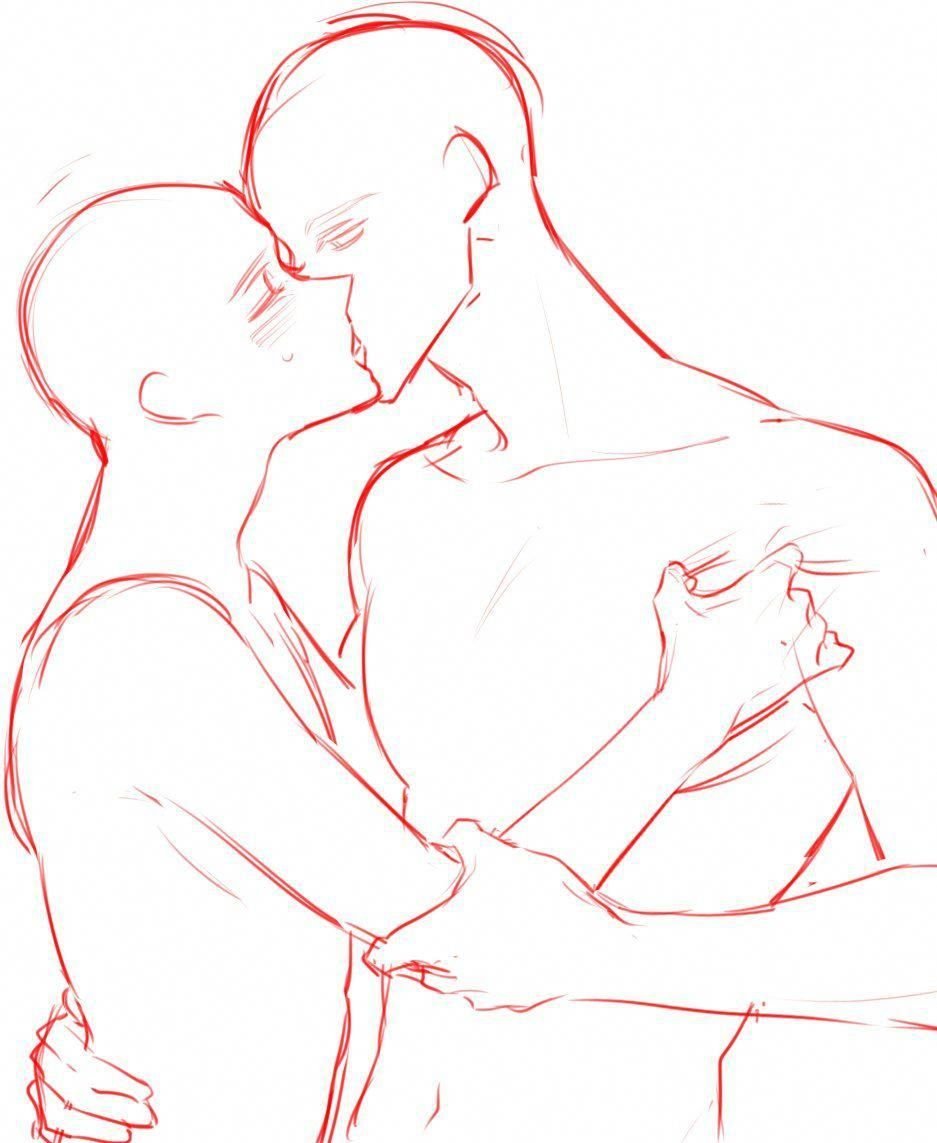 Romantic pose for drawing