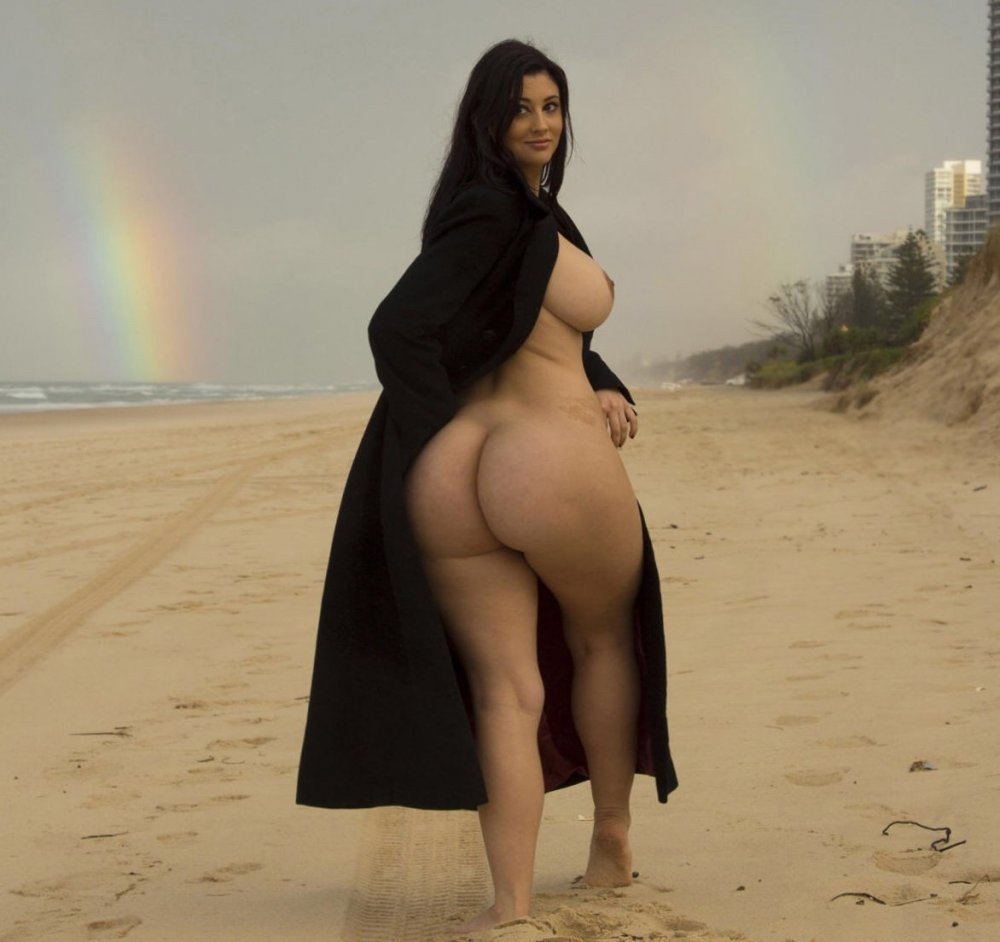 Naked woman in a burden