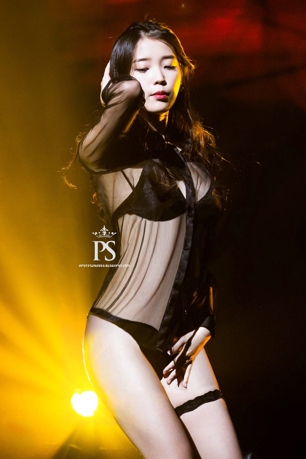 IU in a swimsuit