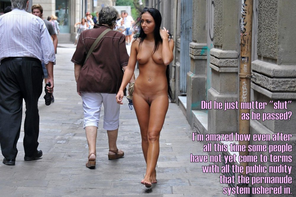 Photo CMNF in the city in public