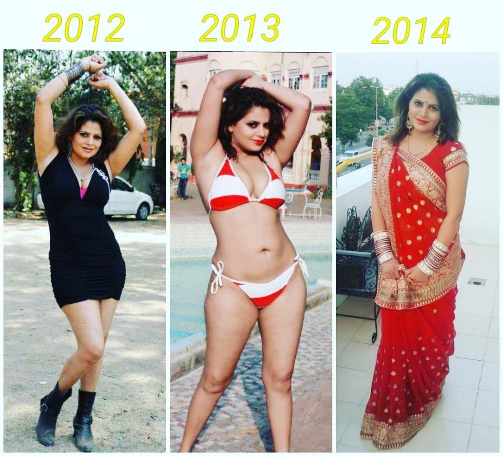 Aunty without a dress