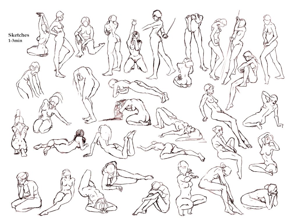 Dynamic pose of man