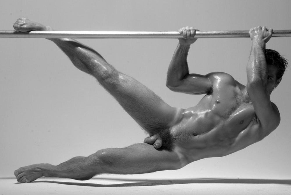 Naked athletes of men