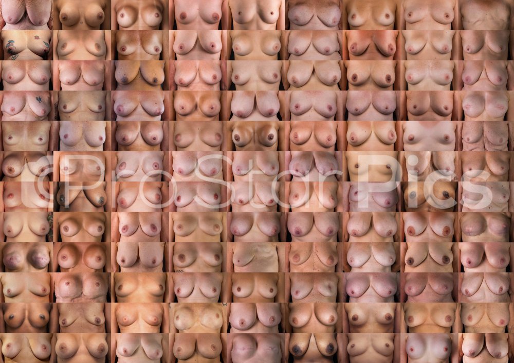 Forms of naked female breast