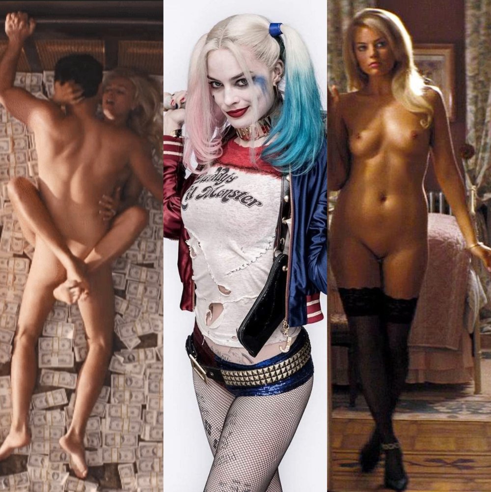 Naked actress Margot Robbie