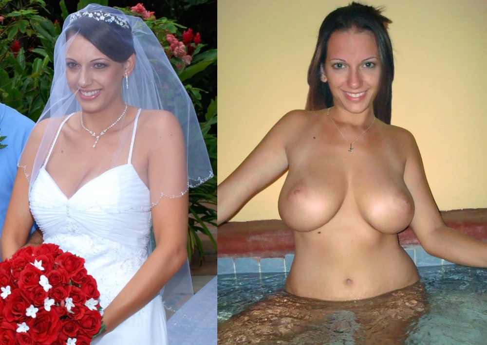 Big boobs at a wedding