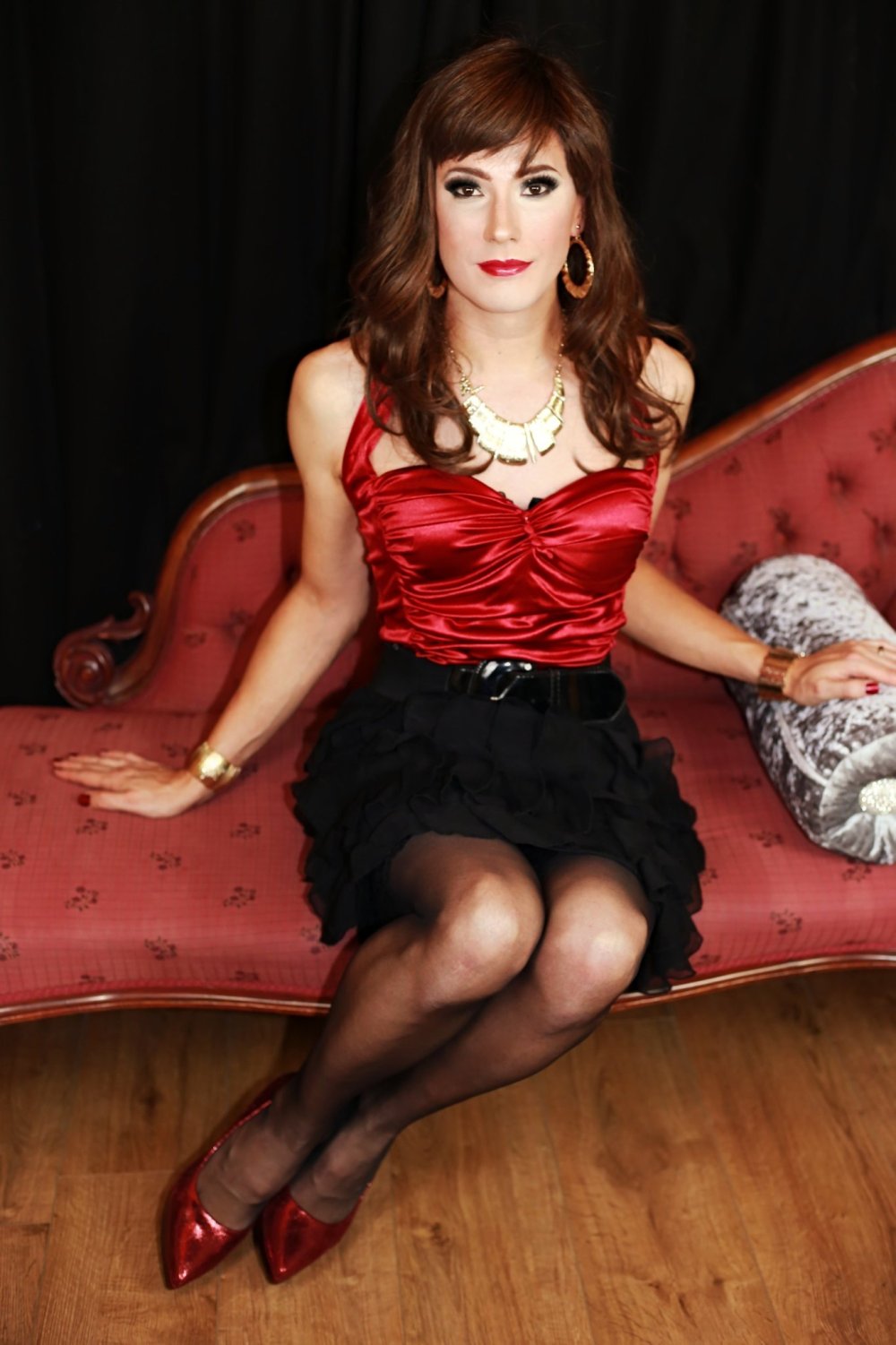 Crossdressers in pantyhose nude