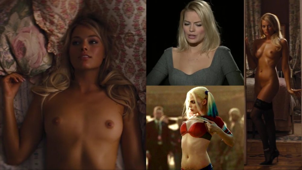 Margot Robbie Wolf with Wall Street Naked