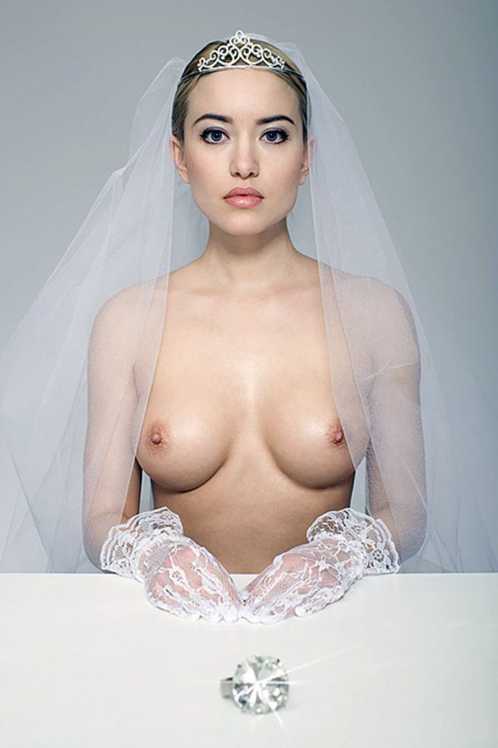 Shameless bride boobs