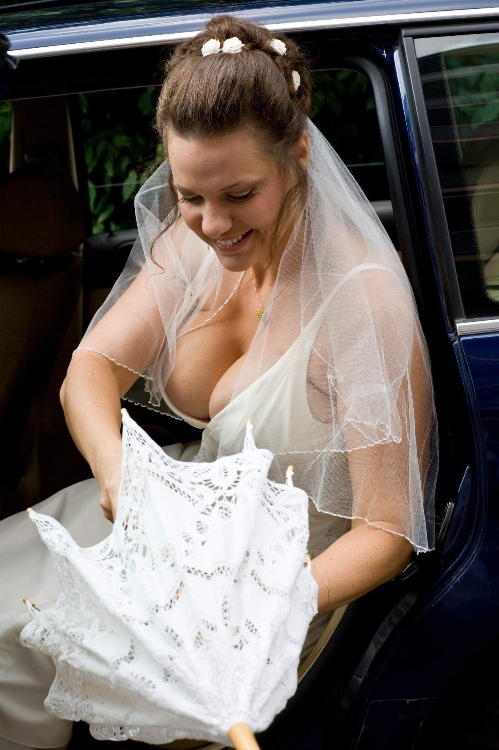 Bride with big tits