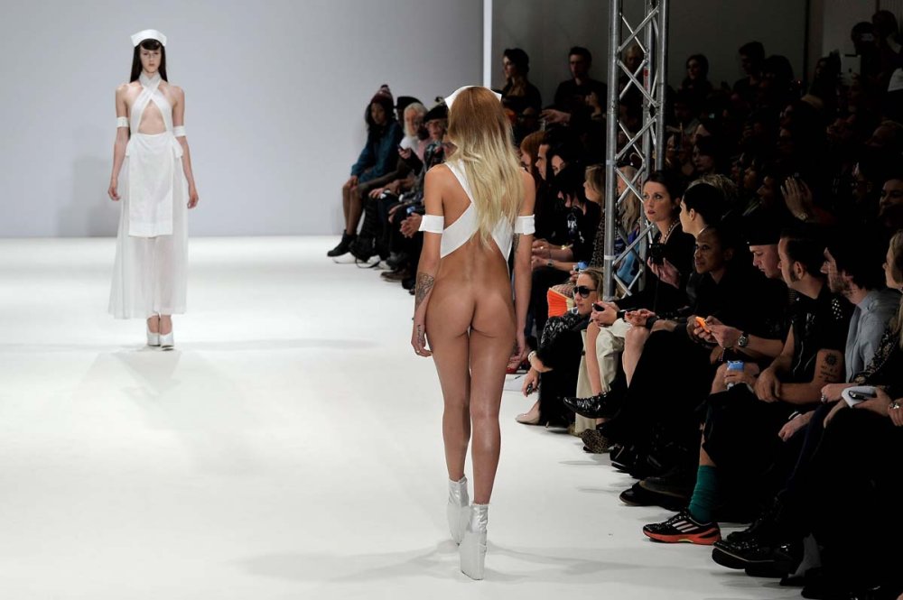 Man and woman without clothes