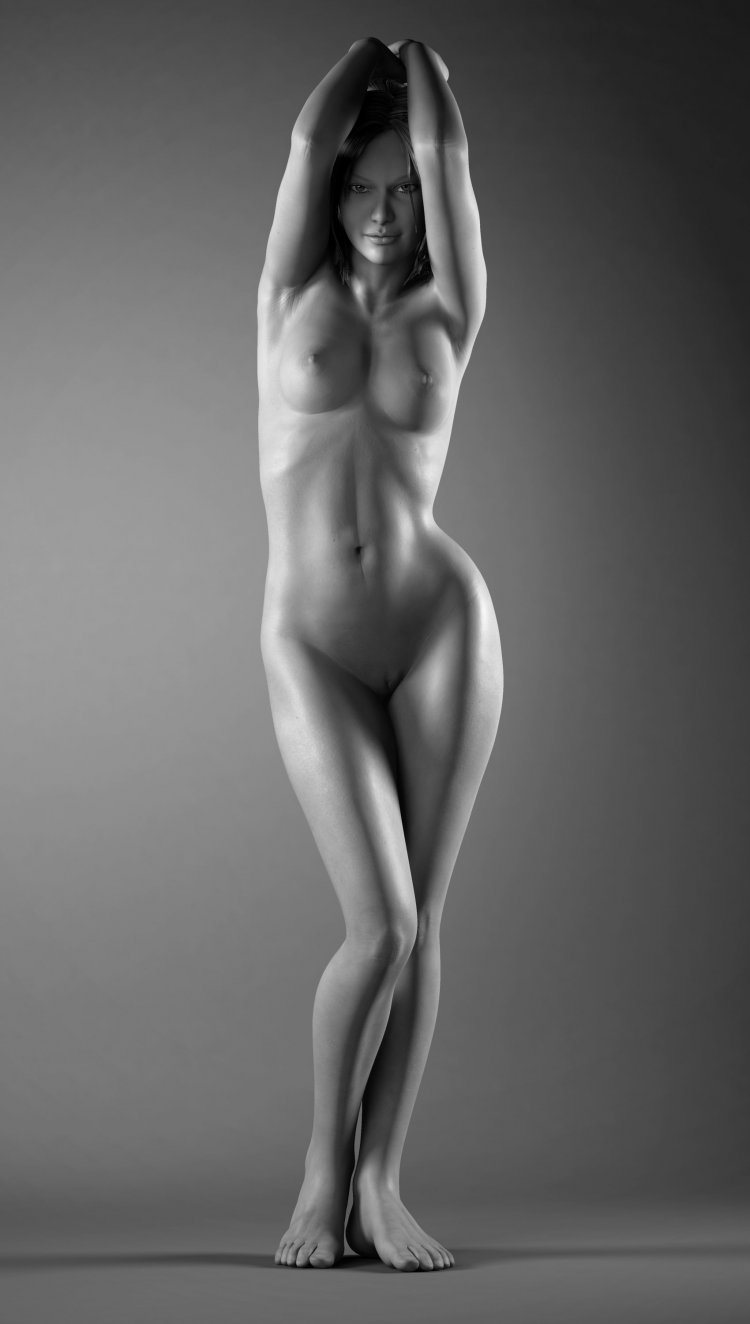 The perfect naked woman's body