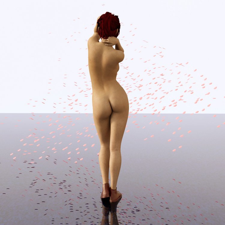 Naked women with an ideal figure