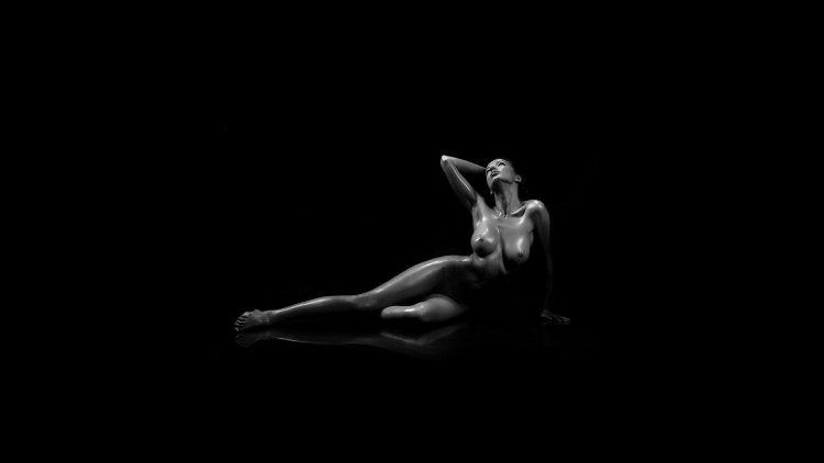 Erotic photos on a dark background