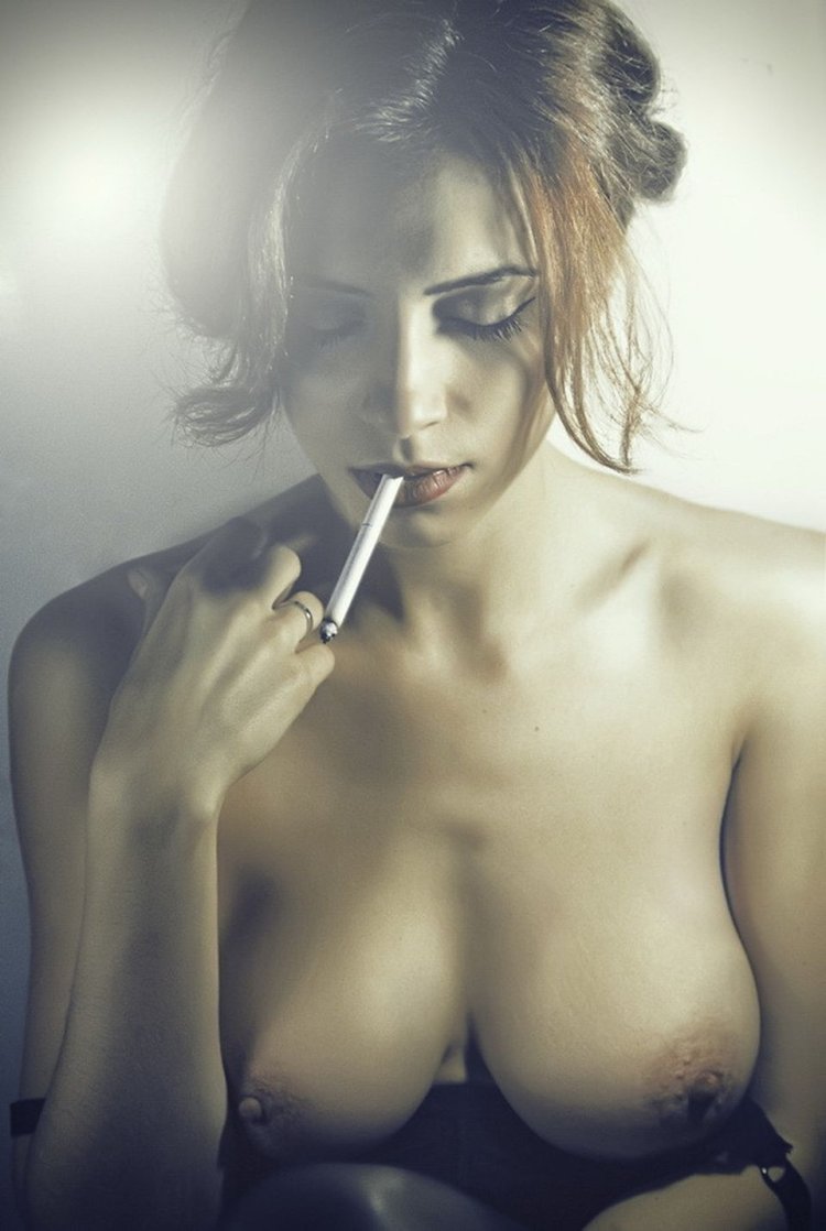 Erotic photo session smoking