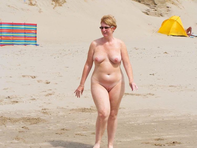 Wife and Mother in Law Naked On The Beach