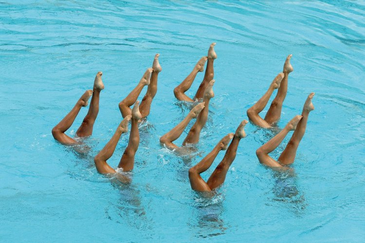 Lois Toulson Jumping into the Water
