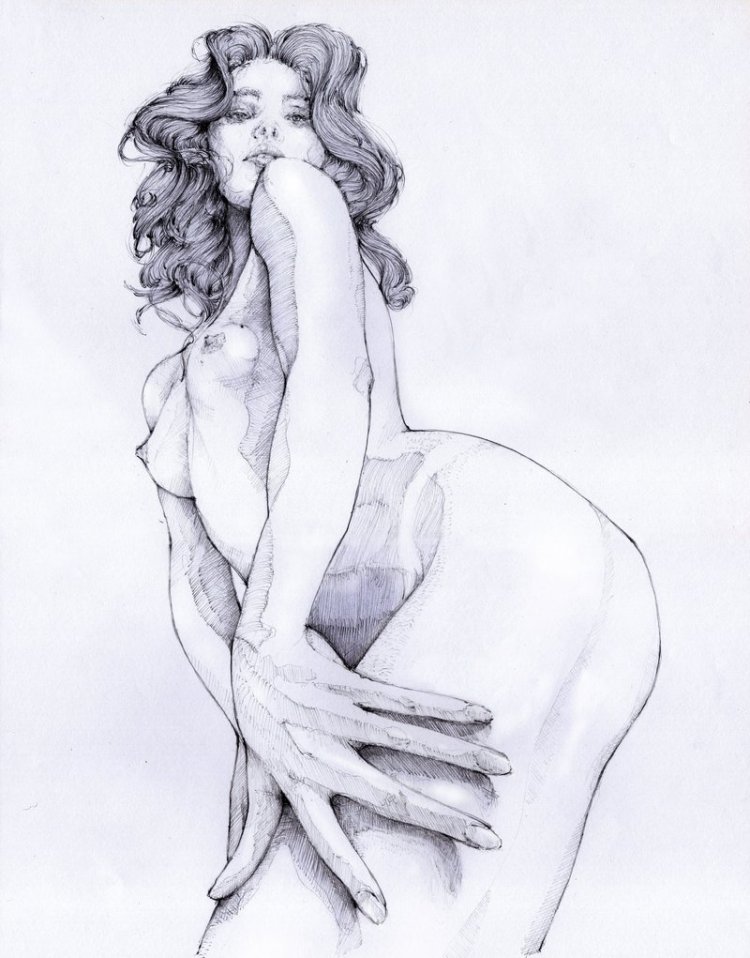 Erotic drawings pencil