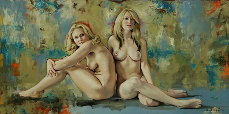 Naked women in the paintings of artists