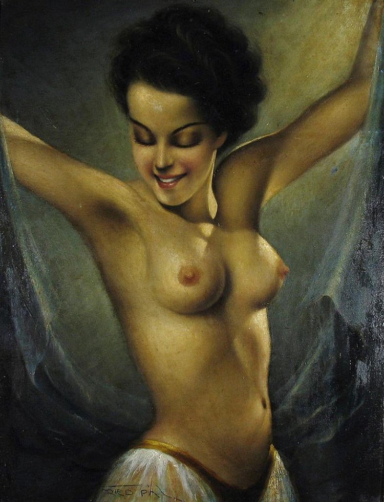 Women's nude painting