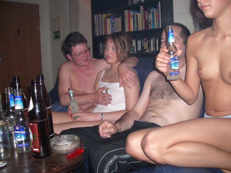 Naked drunk chicks sleep