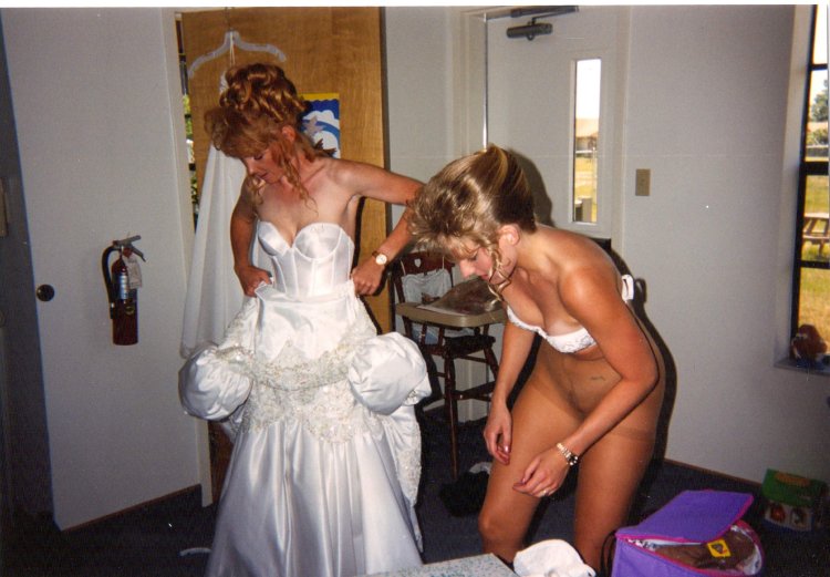 Lit up at the wedding