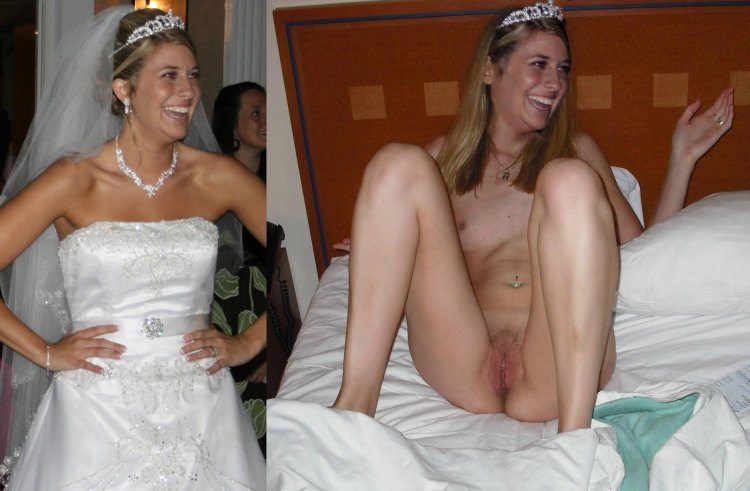Naked brides at the wedding private