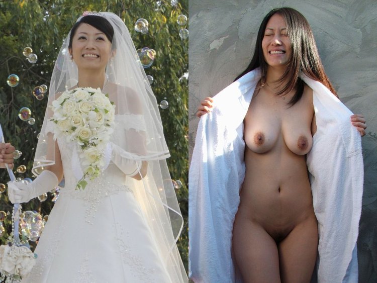 Beautiful tits bride