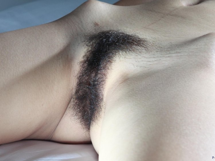 Girl with long hair erotic