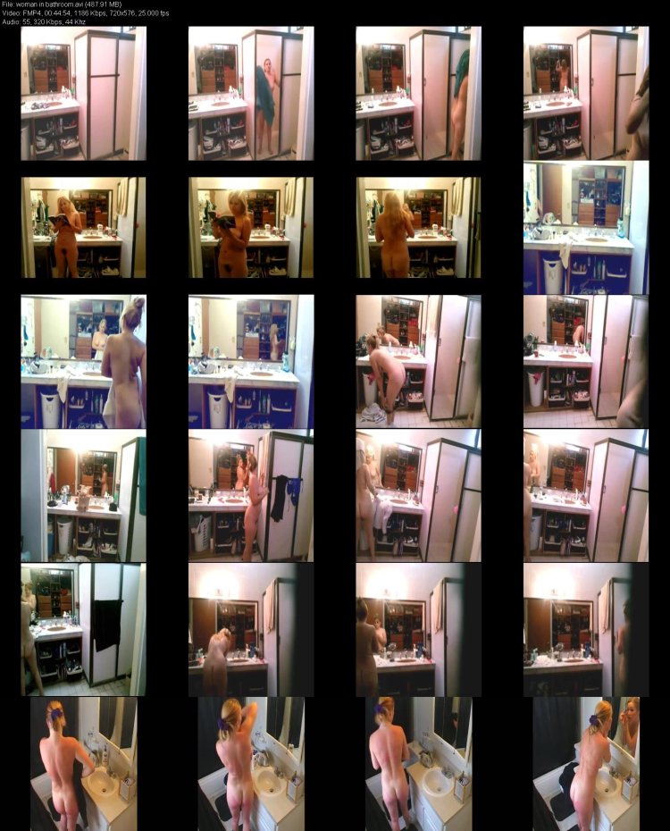 Naked blonde hidden camera