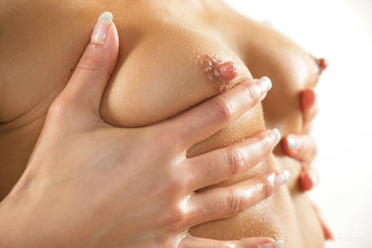 Excited female nipples