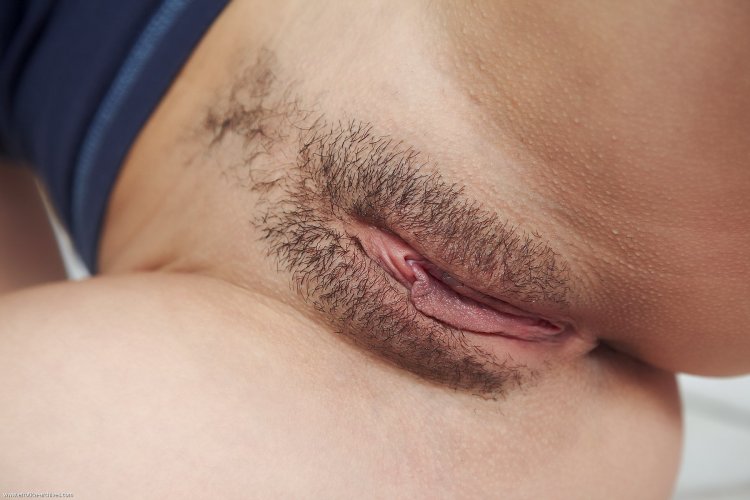 Female pubes under panties