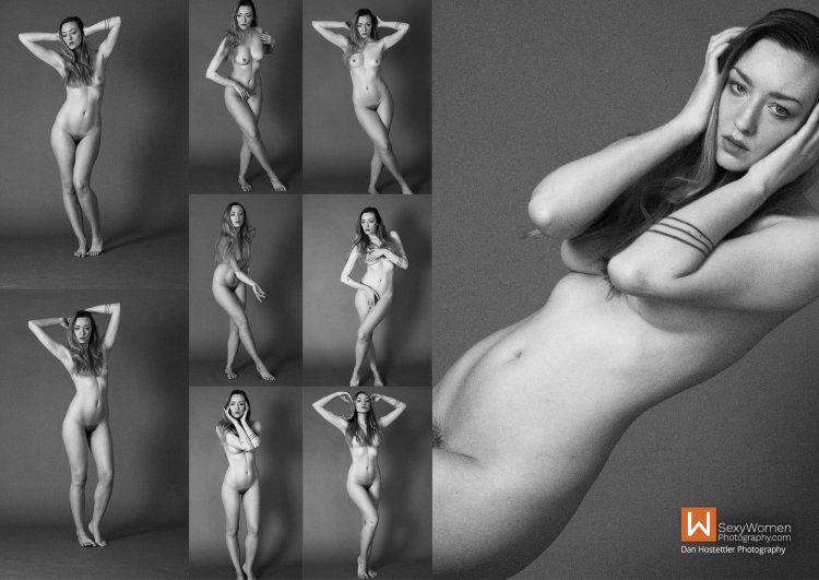 Naked Babes Make Creative Sexy Poses To Be Photoographed